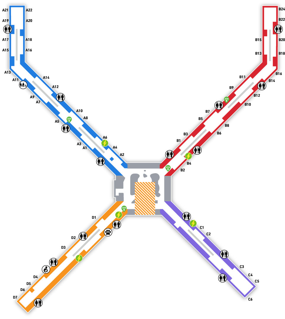Pittsburgh International Airport (PIT) Terminal Map